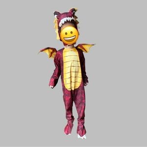 Kids red yellow dragon Halloween costume 4-6 toddler children’s